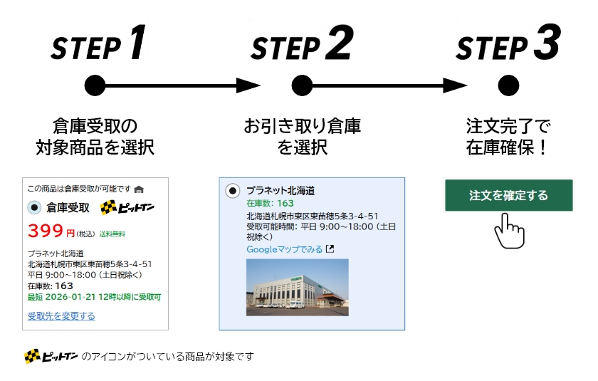 ご注文はスマホで簡単3STEP