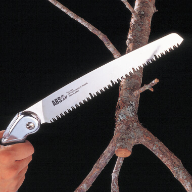 目詰まりしにくい特殊目立て、UVカットのこぎり