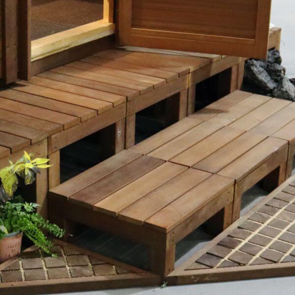 ユニット式デッキ　イージーウッドデッキ