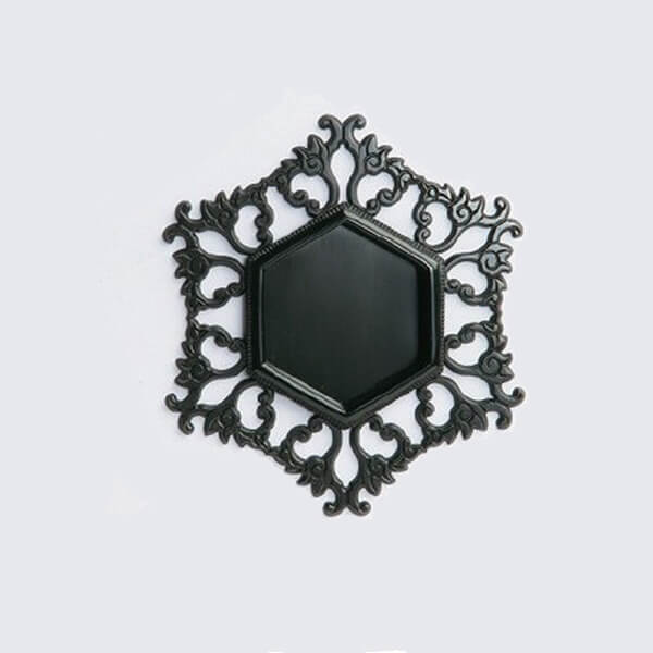 六角唐草変形引手くすべ漆引き