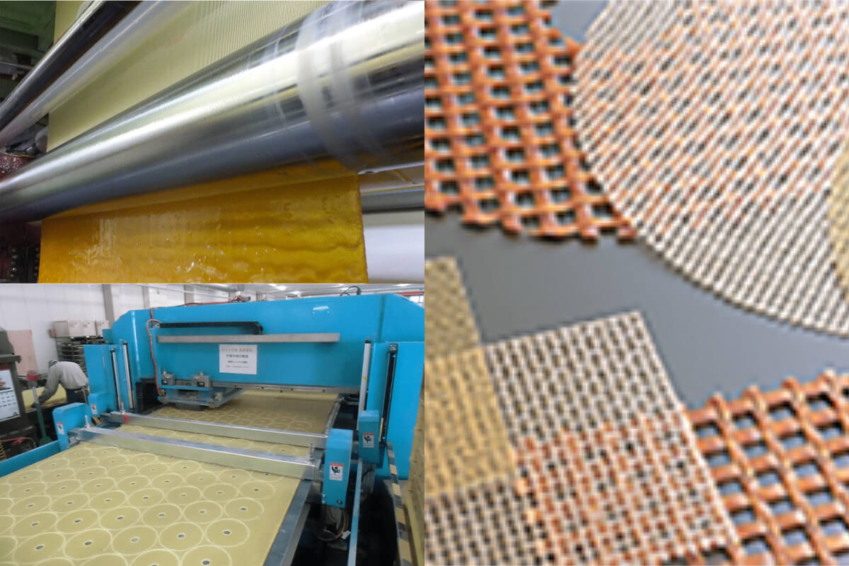 砥石・研磨布紙メーカー唯一のプリプレグ製造