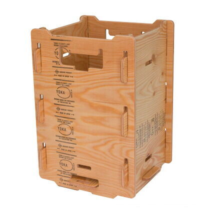 TALLCONTAINER無塗装 ナチュラル W284xD284xH416mm YK-PF08-002 1