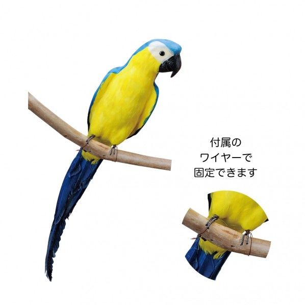 リアルバードオーナメント L ブルー 125×170×560mm 4545-A-BL 1個