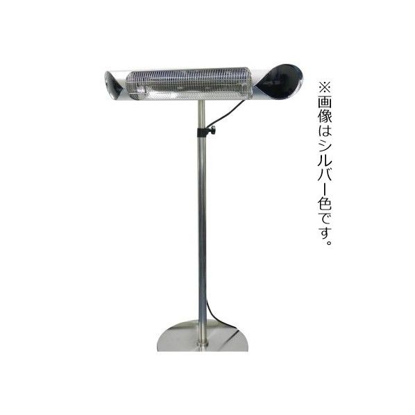 ペガサス(赤外線ヒーター)機器本体・スタンド 本体:黒 スタンド:シルバー 本体:893×130×90mm スタンド:φ450×1100~2100 HEAT-A-101BSH 1台
