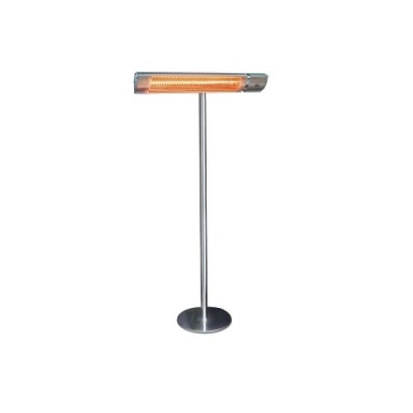 フェアリー(赤外線ヒーター)100V 機器本体・スタンド 本体:シルバー スタンド:シルバー 本体:661×106×73mm スタンド:φ450×1100~2100 HEAT-C-101SSH 1台