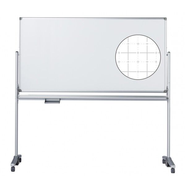 ホワイトボード AXシリーズ(両面脚付)暗線入/無地
