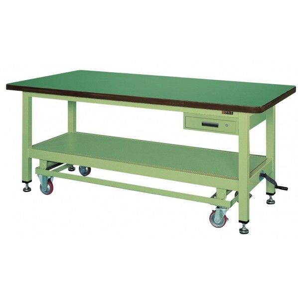 ハンドル昇降移動式作業台KWCタイプ(キャビネット付) KWCF89A 1台