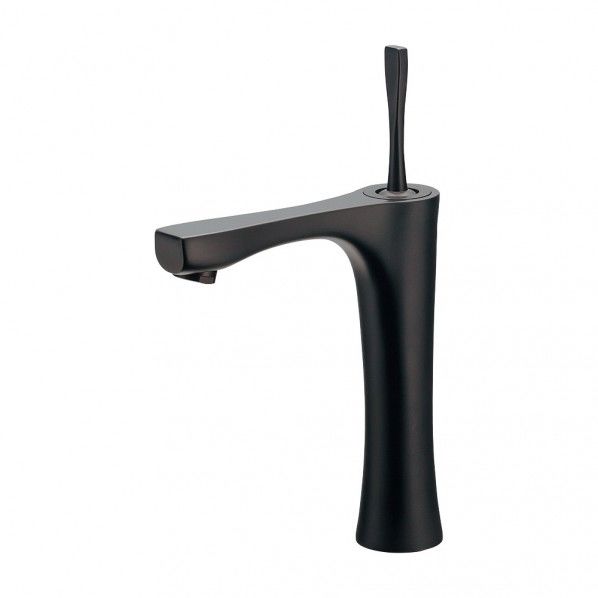 シングルレバー混合栓 マットブラック ミドル 183-233GN-D 1個