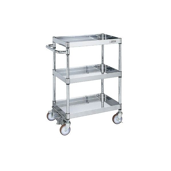 ステンレスニューパールワゴン(フロアロック付ダブル仕様・SUS430) PBR4-03SUNFR 1個