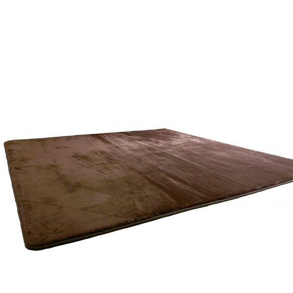 低反発高反発フランネルラグ ブラウン 幅190×長さ240cm LM-101 1本