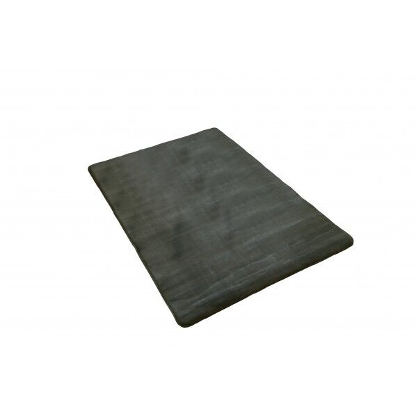 低反発高反発フランネルラグ チャコールグレー 幅190×長さ240cm LM-101 1本