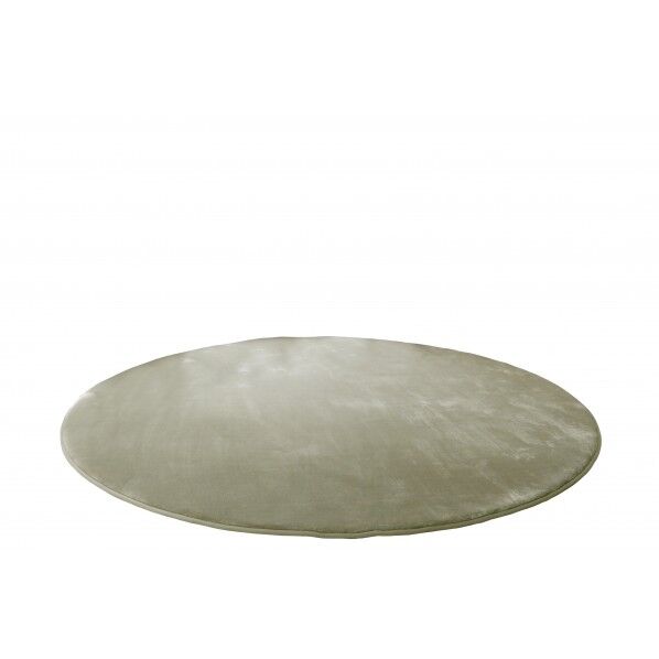 低反発高反発フランネルラグ ライトブラウン 幅190cm円形 LM-101 1本