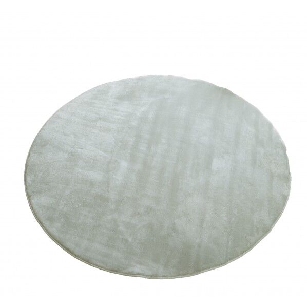 低反発高反発フランネルラグ シルバーグレー 幅190cm円形 LM-101 1本