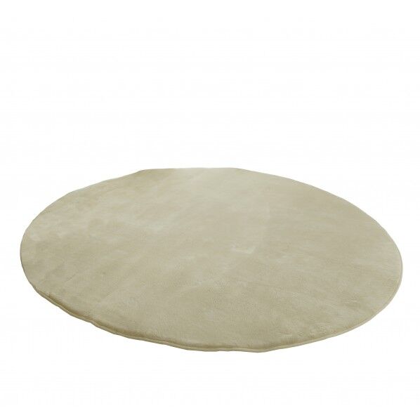 低反発高反発フランネルラグ ラテベージュ 幅190cm円形 LM-101 1本