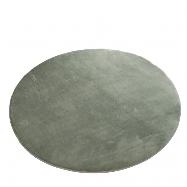 低反発高反発フランネルラグ ストーングレー 幅190cm円形 LM-101 1本