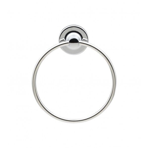 カクダイ ガオナ タオルリング 丸 洗面・トイレ用 シルバー GA-ME014 1個...