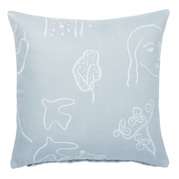 クッションカバー ランドオブハピネス ブルー 幅45×長さ45cm J001C 1本