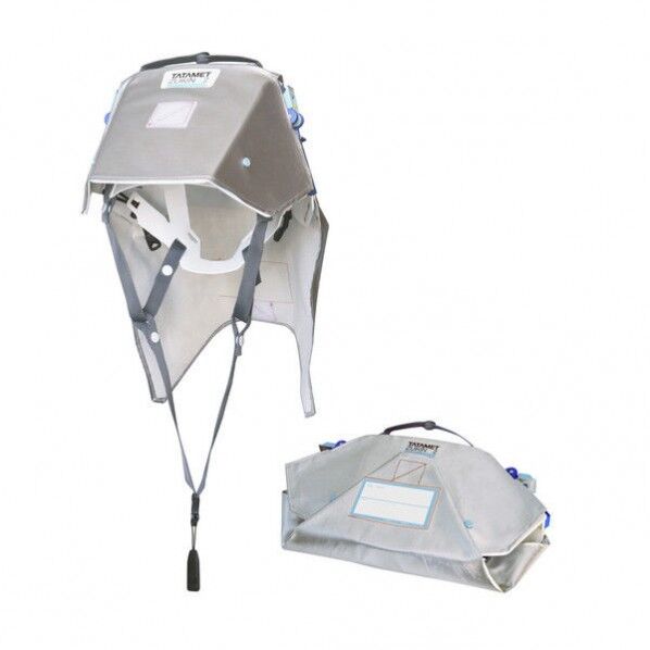 イエロー 防災用折りたたみ式ヘルメット タタメットズキン2 1個...