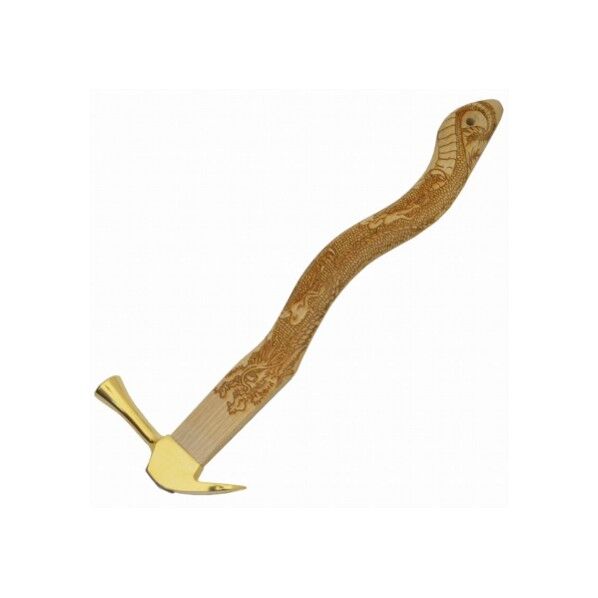 仮枠ハンマー 止付蛇曲 「昇龍」 金 450mm 200000663 1本