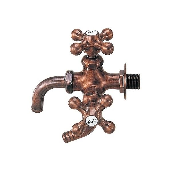 カラー万能ホーム双口水栓