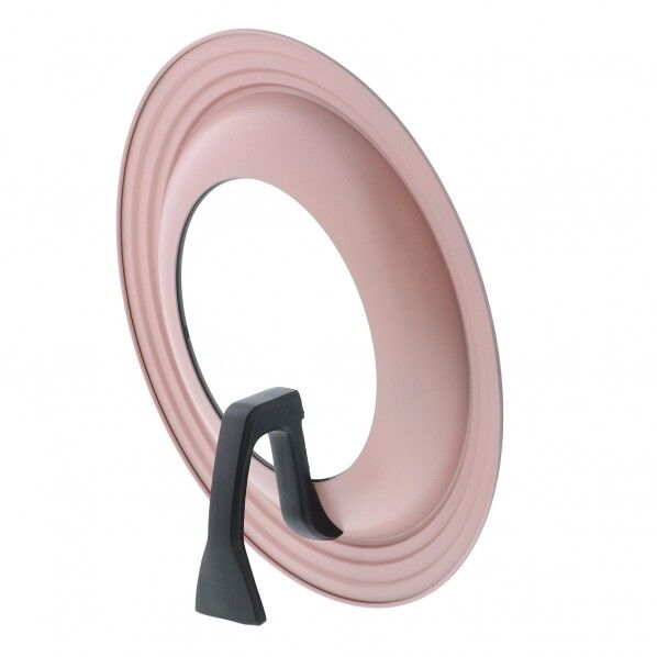 多彩な調理 シリコーン加工窓付スタンディングパンカバー ピンク 29.5×29.5×8.5cm LD-231 1個