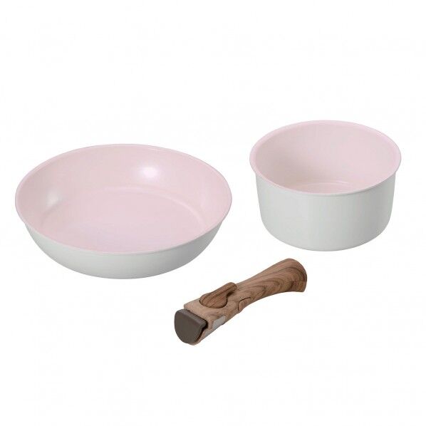 セラティ セラミック ワンハンドル IH 3点セット サクラホワイト ND-8181 1個