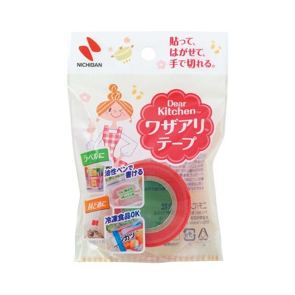 DearKitchen ワザアリテープ 赤 25mm×6m DK-WA251 1個