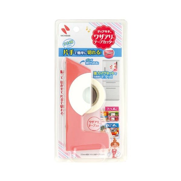 Dear Kitchen ワザアリテープカッター ピンク 12×3×5.5 DK-TC11 1個