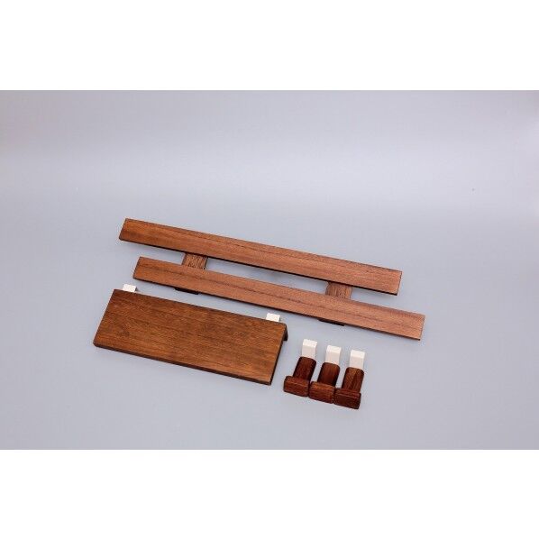 壁に付けられるすのこ パッケージセット1 ダークブラウン すのこ:66.5×13×3cm 棚大:35×13.5×9cm フック:4.5×9.2×4.5cm KBSP-1 DB 10セット