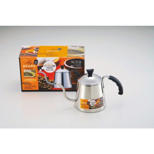 マイビーンズ IH対応ステンレスコーヒードリップポット 1.1L