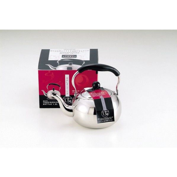 月のしずく IH対応 ステンレスケトル 1.5L 225×160×190mm H-1721 1個