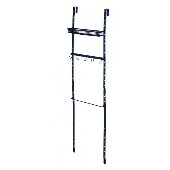 プロフィックス 下駄箱用トビラ収納 ロングセット マットブラック 27×9×104cm 1個