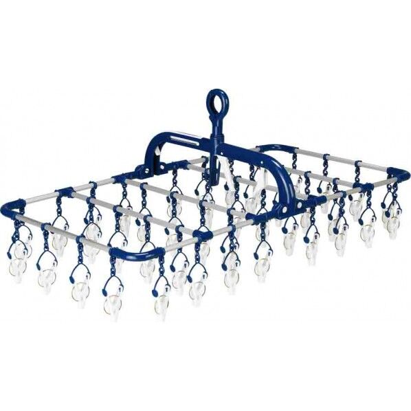 BEILU 横もちアルミハンガー 40P ネイビー BE-01N 1個