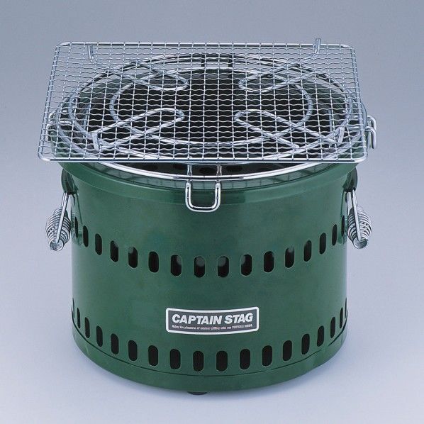 キャプテンスタッグ 炭焼き名人万能七輪