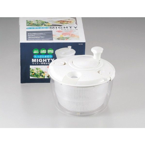 パール金属 たっぷり水切り マイティ野菜水切り器(サラダスピナー) 265×220mm C-66 1個...