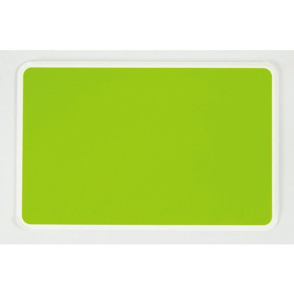 軽いガード付き抗菌まな板 M グリーン 21×32.5×0.9cm C-488 1個