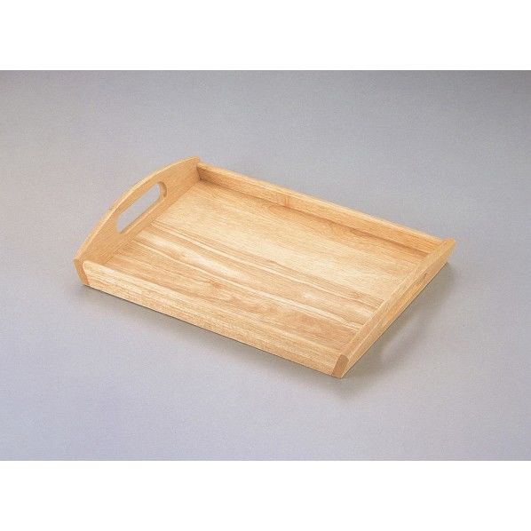 フレア 木製角型大型 トレー お盆 440×300×55mm H-3045 1個
