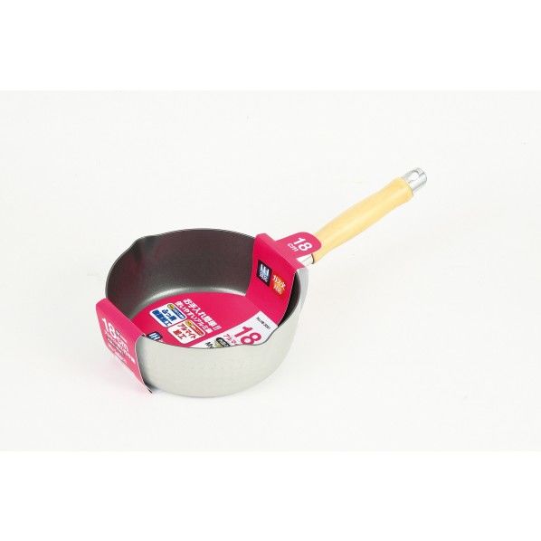 マイセレクト IH対応アルマイト 雪平鍋 18cm 36×19.5×10cm HB-3081 1個