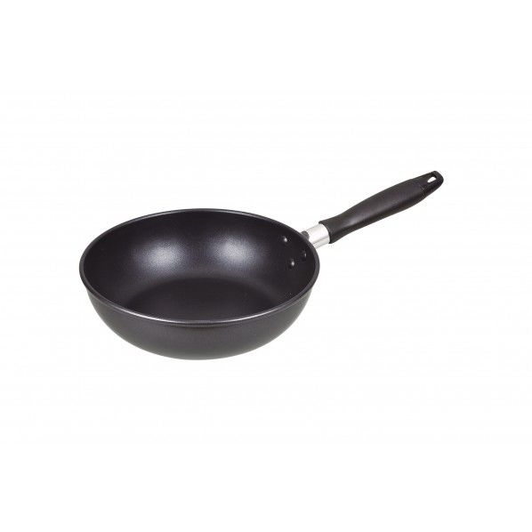 クッキングライト ふっ素加工軽量深型フライパン 24cm 43.4×25.1×8.7cm HB-4028 1個