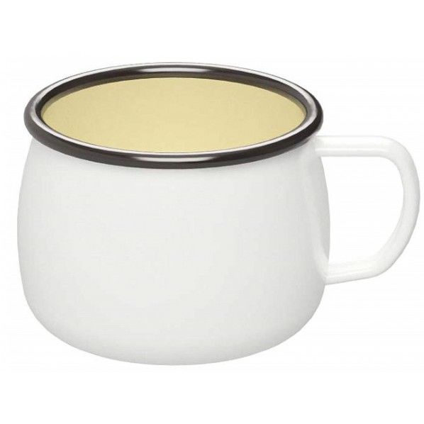 ホーロー マグカップ ホワイト 88×117×75mm UH-501 1個