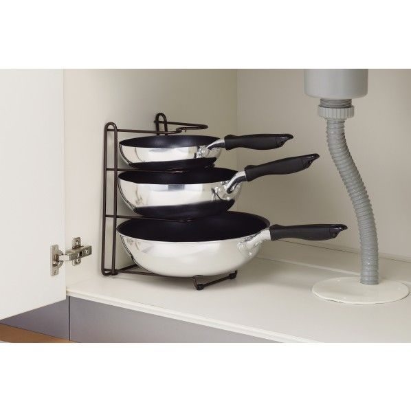 Style+ フライパンラック 3段 31×20×20.5cm LD-20 1個