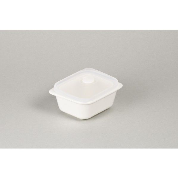 New Style 磁器製角型保存容器 S 12×9.5×5.5cm LD-92 1個