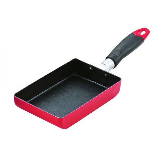 コンパクト フッ素加工 ガス火専用ミニ卵焼き 10×16cm