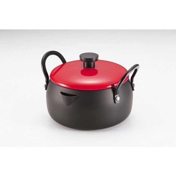 コンパクト 鉄製両手天ぷら鍋 16cm 蓋付