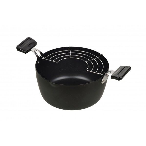 NEW楽天家 鉄製深型天ぷら鍋 22cm