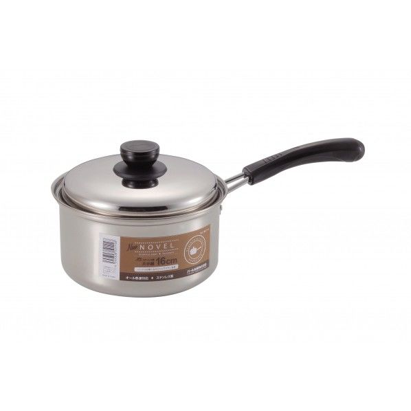 NEWノヴェル ステンレス製片手鍋16cm 330×175×135mm HB-114 1個