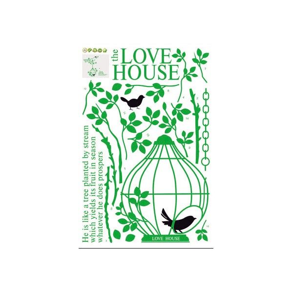 ウォールステッカー The Love House AY-9032 N-8142 1個