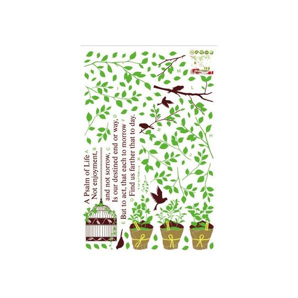 ウォールステッカー A Psalm of Life AY-9035 N-8146 1個