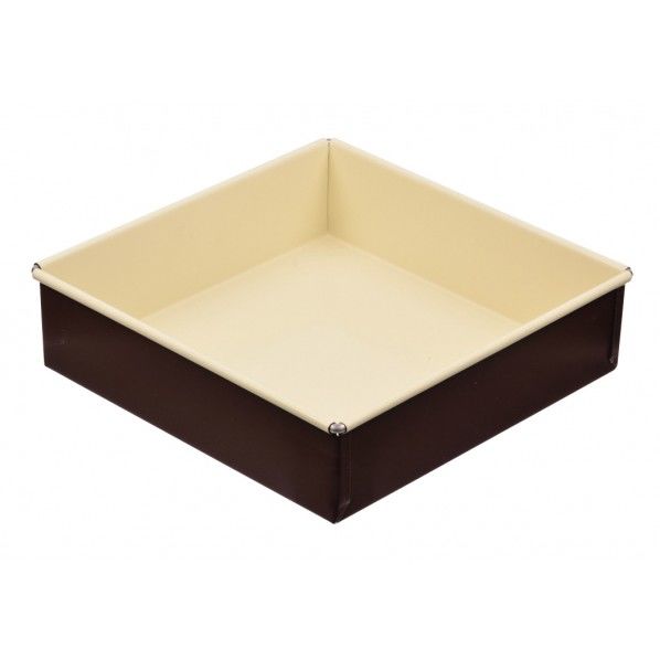 ラフィネ ふっ素加工スクエアケーキ焼型 18cm 190×190×52mm D-6121 1個