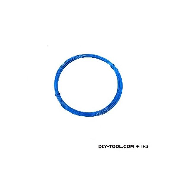 フジテック カラー針金 10m巻 18X10m ブルー 20042 1巻...